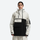 Women's breathable 2-layer snowboard jacket and pants - cream and black colorblock, for cold-weather winter sports