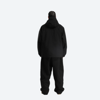 
                  
                    Men's waterproof 2L anorak snow jacket and pants - black jacket with black pants, for cold-weather winter sports
                  
                