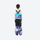 Kids 3L waterproof snow jacket and pants suit - purple teal camo print bib pants, for youth snow play and sledding
