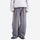 Women's lightweight knit cargo pants for outdoor - gray knit cargo pants with white top, for camping and outdoor weekends