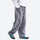 Women's knit cargo hiking pants with relaxed fit - gray knit cargo pants with white top, for warm-weather trekking