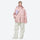 Unisex waterproof 2L snow jacket and pants - pink anorak jacket with white pants, for skiing and snowboarding
