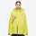 Unisex 2-layer snowboard jacket and pants - neon yellow anorak jacket, on-model front view, for skiing and snowboarding