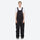 Waterproof 2L snow jacket and bib pants set - black bib pants, on-model front view, for cold-weather winter sports