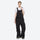 Breathable 2-layer ski jacket with suspender pants - black bib pants, for skiing and snowboarding