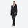 Women's breathable floral print ski suit - black floral print jacket with black pants, for powder days and winter commute