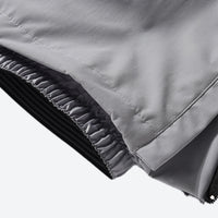 
                  
                    Women's 2-layer snowboard jacket and pants - lavender, hem gaiter close-up detail, for resort and street wear
                  
                