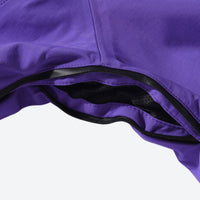 
                  
                    Waterproof 2L snow jacket and bib pants set - purple, hem interior close-up detail, for powder and piste riding
                  
                