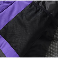 
                  
                    Unisex colorblock snowboard jacket and bibs - purple, interior mesh lining close-up detail, for resort and backcountry days
                  
                