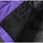 Unisex colorblock snowboard jacket and bibs - purple, interior mesh lining close-up detail, for resort and backcountry days