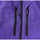 Unisex colorblock snowboard jacket and bibs - purple, chest zip close-up detail, for skiing and snowboarding