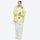 Waterproof 2L snow jacket and bib pants set - light yellow jacket with white pants, for cold-weather winter sports