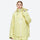 Breathable 2-layer ski jacket with suspender pants - light yellow, on-model front view, for resort and backcountry days