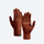 Warm merino wool winter gloves with touchscreen fingertips - brown merino wool thermal gloves, for winter mountain trips