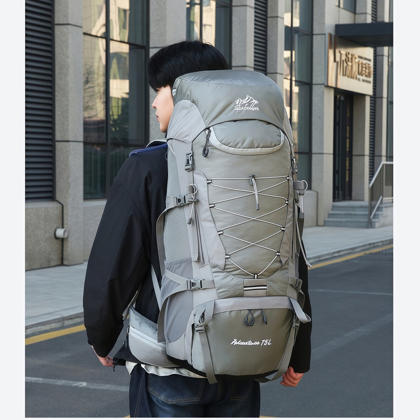 75l hiking backpack 6075 L ventilated back, stable carrying Arknor or youre a first Osprey Farpoint Trek Pack 75-Black