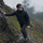 Men's waterproof mountain shell with slash pockets - black hardshell jacket, for skiing and snowboarding