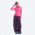 Women's slim fit sun jacket UPF50 antibacterial - rose pink slim fit sun jacket on women with headband