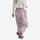 Unisex lightweight outdoor cargo pants - light pink pants with cream top, for hiking and trekking