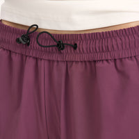 
                  
                    Water-repellent cargo hiking pants with drawcord hem - plum purple wide-leg cargo pants with white tee
                  
                