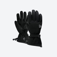
                  
                    Touchscreen winter gloves for snow sports - black touchscreen snow gloves, pair back view, for skiing and snowboarding
                  
                