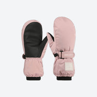 
                  
                    Kids' waterproof snow gloves with zip pocket - kids snow mittens pair, pink pair view, for resort ski days
                  
                