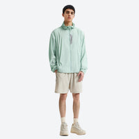 
                  
                    UPF100 featherlight hooded sun jacket - mint featherlight sun jacket on men, for travel and city walks
                  
                