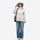 Women's waterproof hardshell rain jacket with vents - cream hardshell jacket, for hiking and trail walking