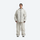 Women's breathable ski jacket set - cream jacket with cream pants, for powder days and winter commute