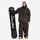 Men's breathable ski jacket with chest zip pockets - coffee brown jacket with coffee pants, for skiing and snowboarding