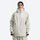 Women's colorblock ski jacket set - cream, on-model front view, for powder days and winter commute
