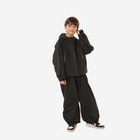 
                  
                    Kids 3L waterproof snow jacket and pants suit - black, for youth snow play and sledding
                  
                