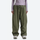 Women's waterproof 2L snow jacket and pants - olive green snow pants, on-model front view, for skiing and snowboarding