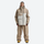 Men's colorblock ski pullover set - tan and cream colorblock jacket with tan pants, for cold-weather winter sports