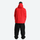 Men's breathable ski jacket with chest zip pockets - red jacket with black pants, for cold-weather winter sports