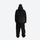 Men's 2-layer snowboard jacket and pants set - black jacket with black pants, for skiing and snowboarding