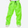 Unisex waterproof 2L snow jacket and pants - neon green snow pants, on-model front view, for resort and street wear