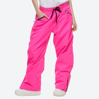 
                  
                    Unisex waterproof 2L snow jacket and pants - rose red snow pants, for skiing and snowboarding
                  
                
