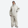 Women's breathable 2-layer snowboard jacket and pants - cream jacket with cream pants, for skiing and snowboarding