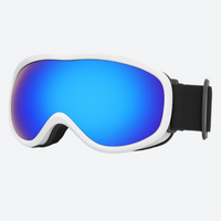 
                  
                    Kids' cylindrical ski goggles UV protection anti-fog - white frame blue cylindrical ski goggles, for skiing and snowboarding
                  
                