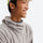 Lightweight windproof quick-dry mid-layer pullover - light gray hooded mid-layer pullover on men with cap