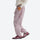 Unisex waterproof softshell cargo hiking pants - light pink pants with cream top, for trail and mountain walks