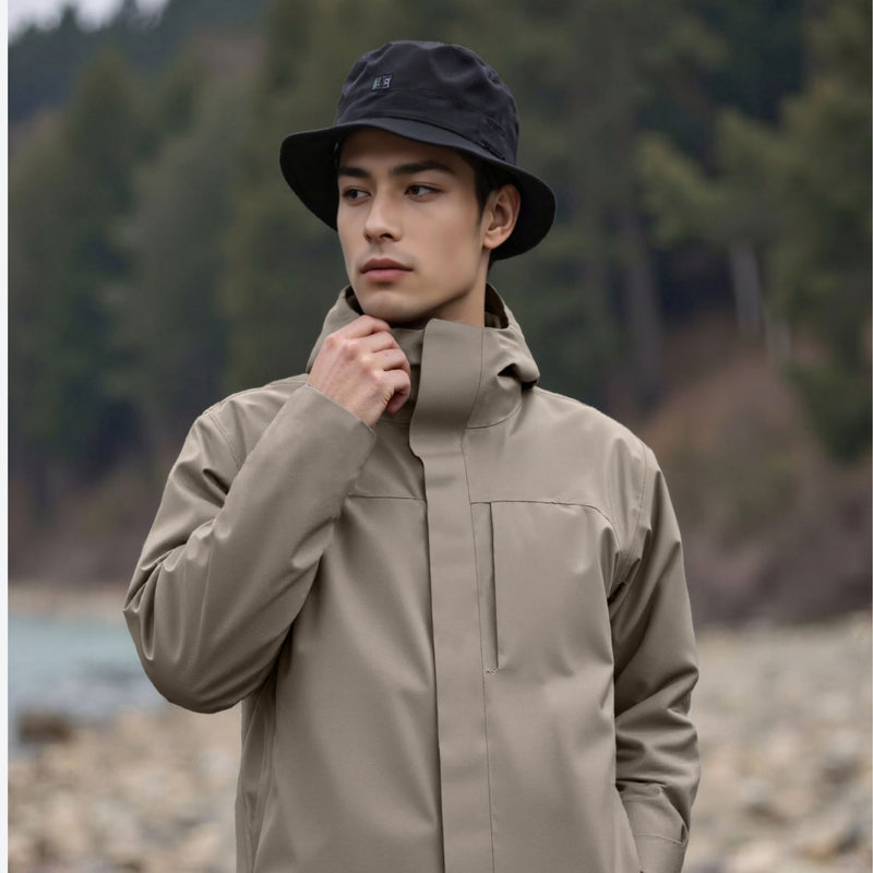 Unisex 3M Thinsulate insulated softshell jacket - tan softshell jacket, for hiking and travel