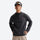 Eco-friendly quick-dry lightweight mid-layer pullover - black quick-dry lightweight half-zip mid-layer on men with visor