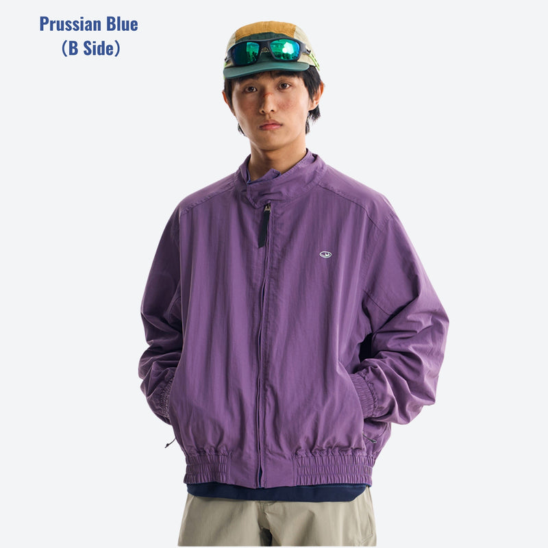 Unisex reversible water-repellent softshell jacket - purple reversible jacket, for resort and street wear