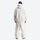 Breathable 3-layer ski pullover with balloon pants - white jacket with white pants, for skiing and snowboarding