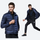Men's ultra-light compact down mid-layer jacket - navy ultra-light down jacket on men, for layering in cold weather