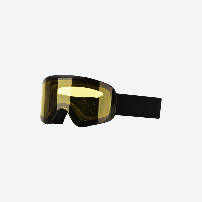 Season end clearance snow wear collection - gold ski goggles, product view, for winter mountain trips
