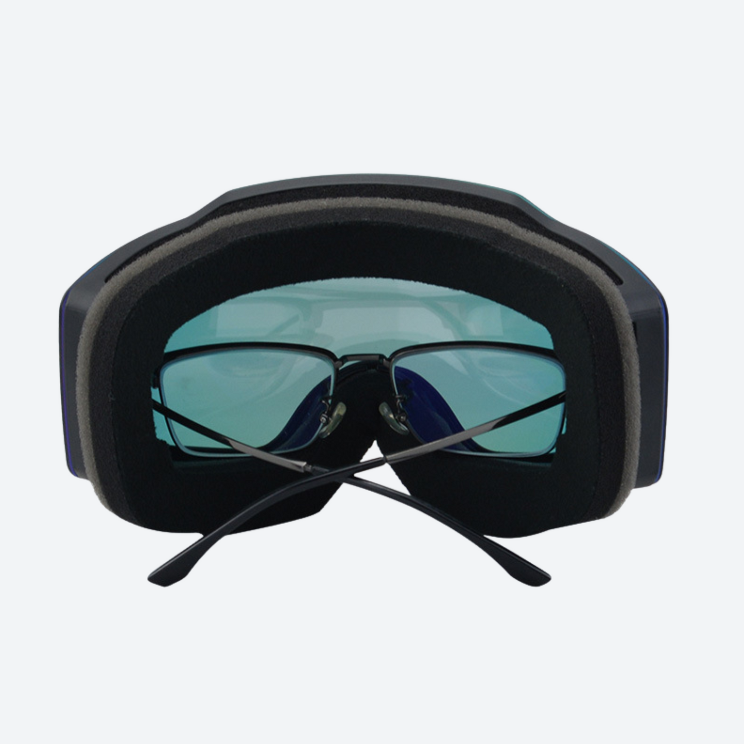 cylindrical goggles in Yellow /