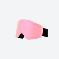 
                  
                    Cylindrical ski goggles with quick magnetic lens swap - cylindrical ski lens with black strap, for resort ski days
                  
                