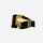 Magnetic lens cylindrical snow goggles UV protection anti-fog - gold cylindrical ski lens with black frame, product view